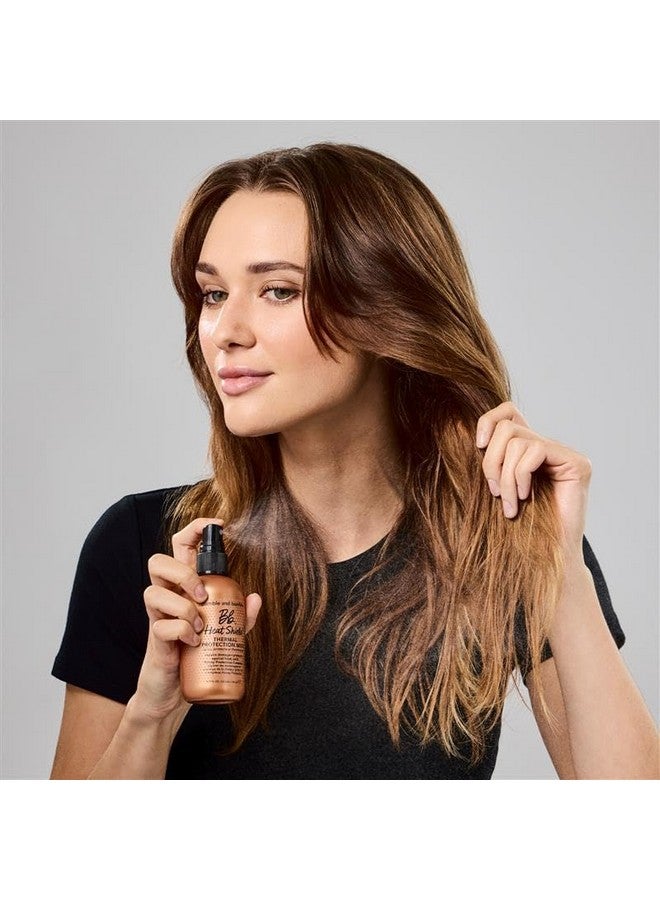 بامبل آند بامبل. بخاخ حماية الشعر من الحرارة من هيت شيلد | مضاد للتجعد، يُصلح التلف، يحمي من الحرارة، آمن على لون الشعر | مجعد، مموج، مستقيم، حجم صغير مناسب للسفر، 2 أونصة سائلة - Image 3