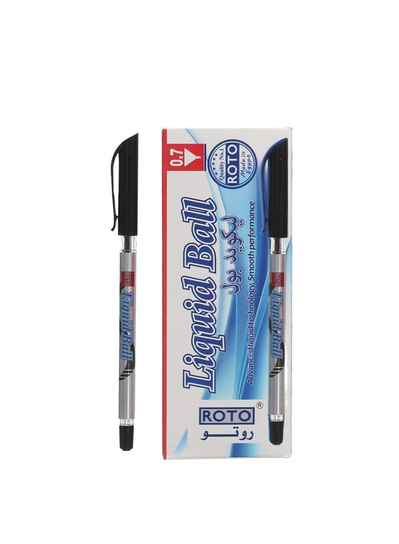 Generic Black Pen by Roto – 0.7 mm Tip – Black Ink  - Image 1