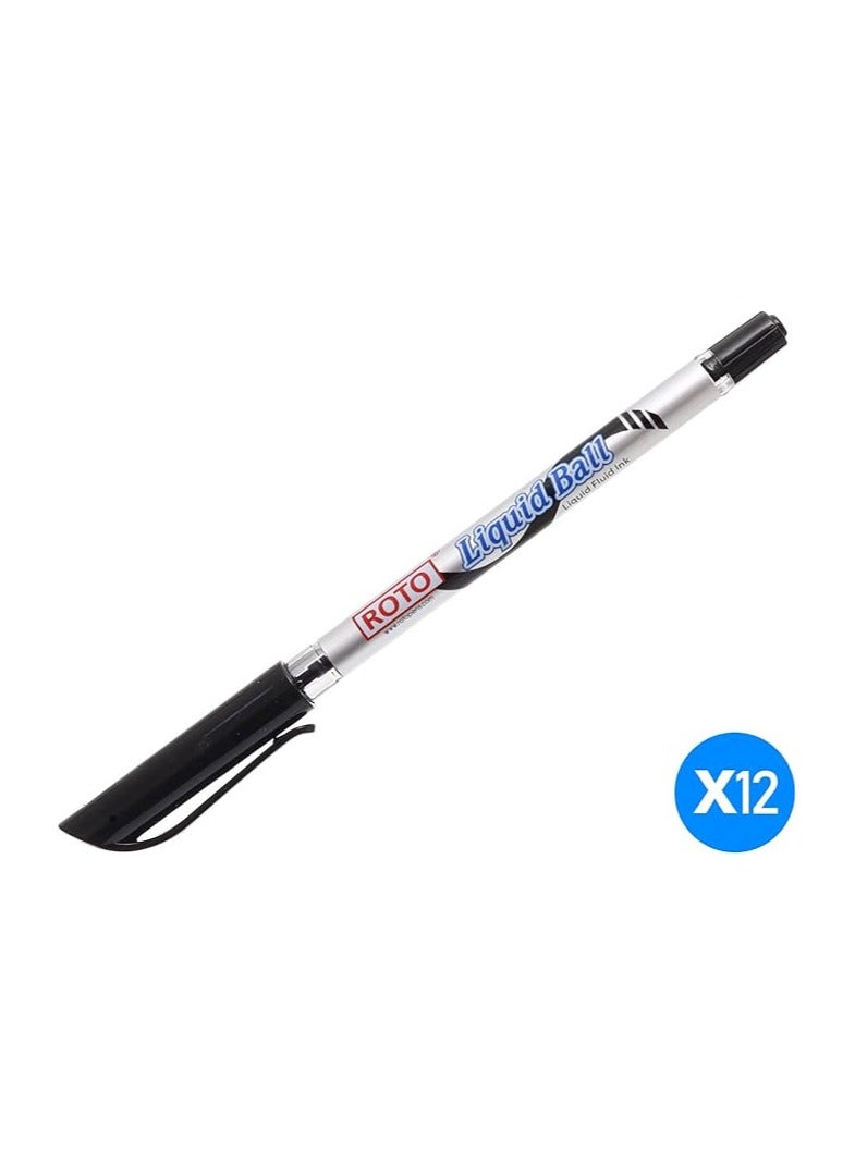 Generic Black Pen by Roto – 0.7 mm Tip – Black Ink  - Image 2