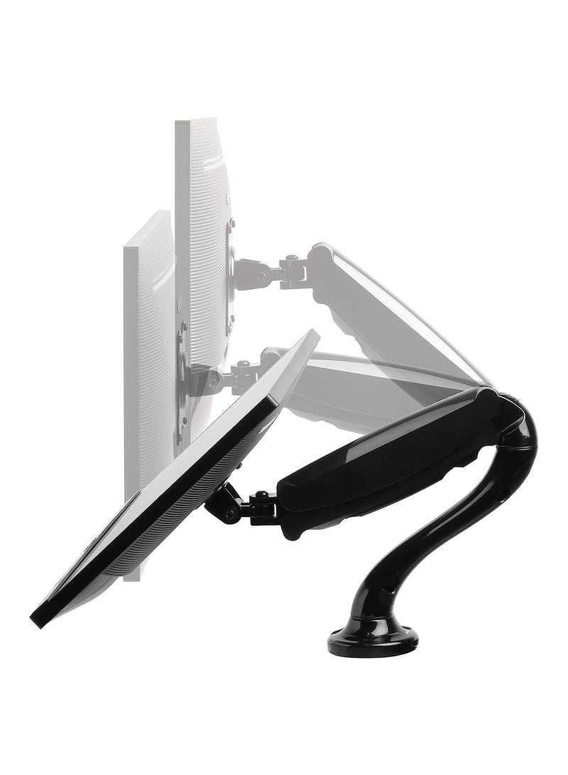 Full Motion Desk Mount (clamp & grommet) for 10-30" Monitor Screen, Height Adjustable (gas spring) - Image 4