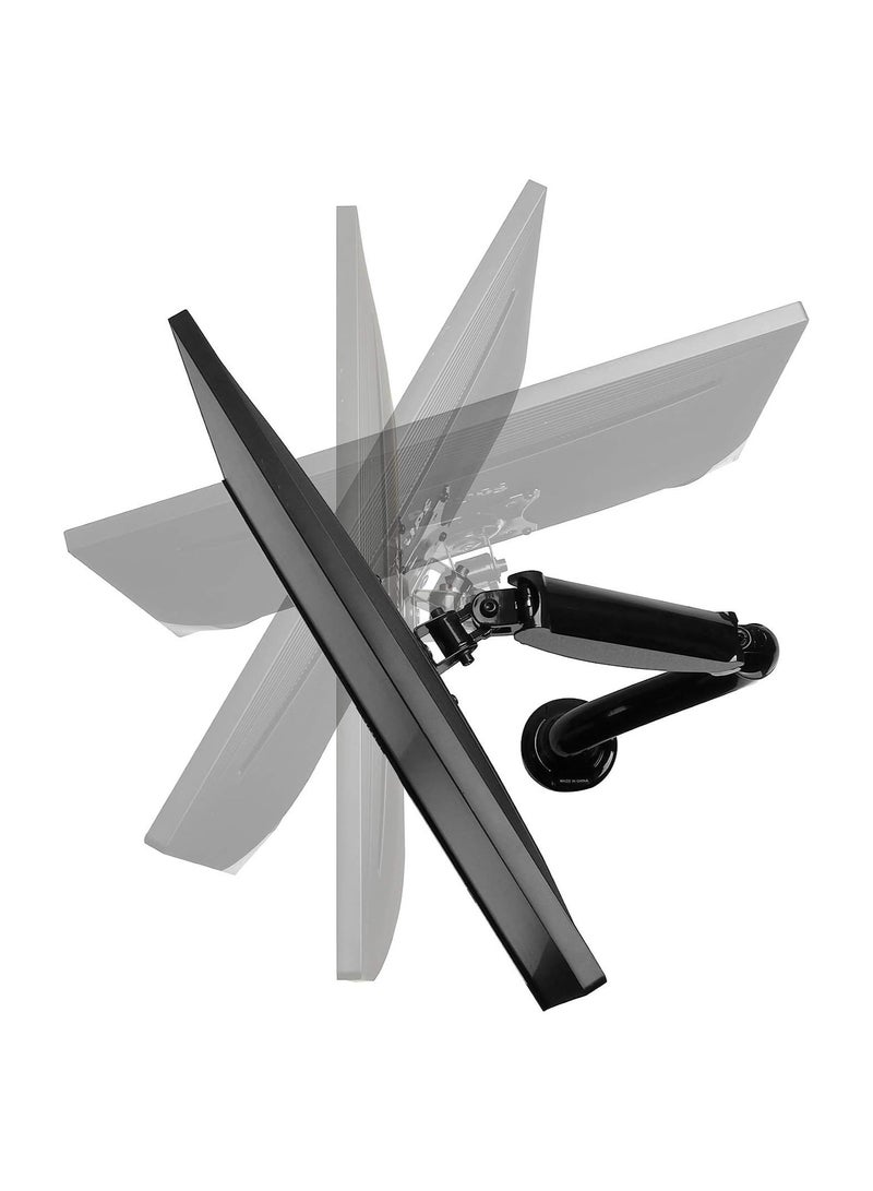 Full Motion Desk Mount (clamp & grommet) for 10-30" Monitor Screen, Height Adjustable (gas spring) - Image 3