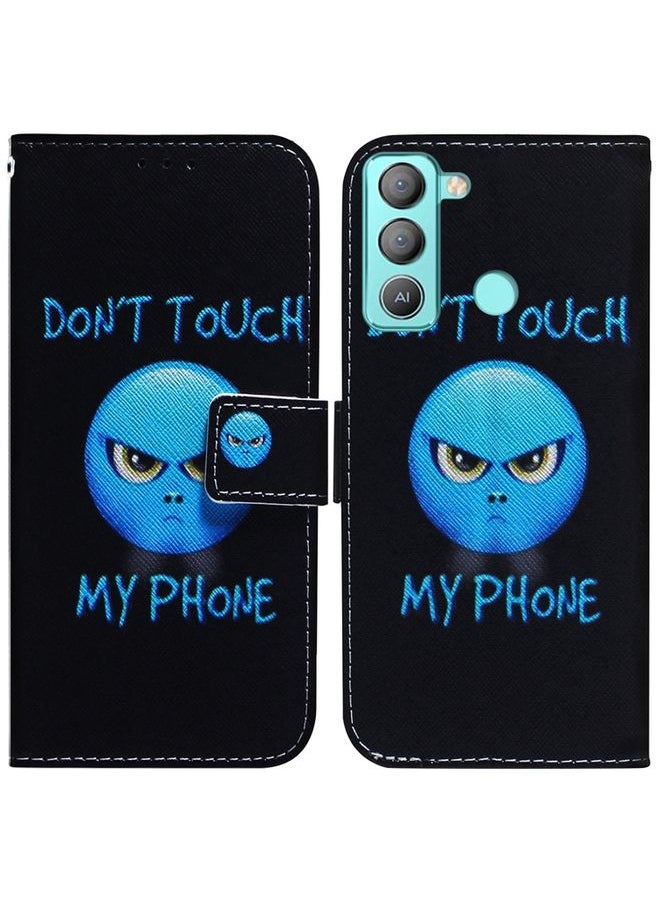HuHa - Case Cover For For Tecno Pop 5 LTE BD4 Coloured Drawing Leather Phone Case(Anger) - Image 1