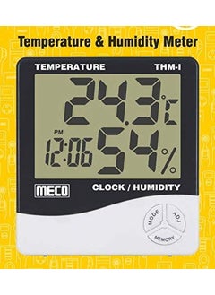 NAAFIE MECO THM9 Temperature Humidity Meter With Alarm Clock Calendar Display  - Image 3