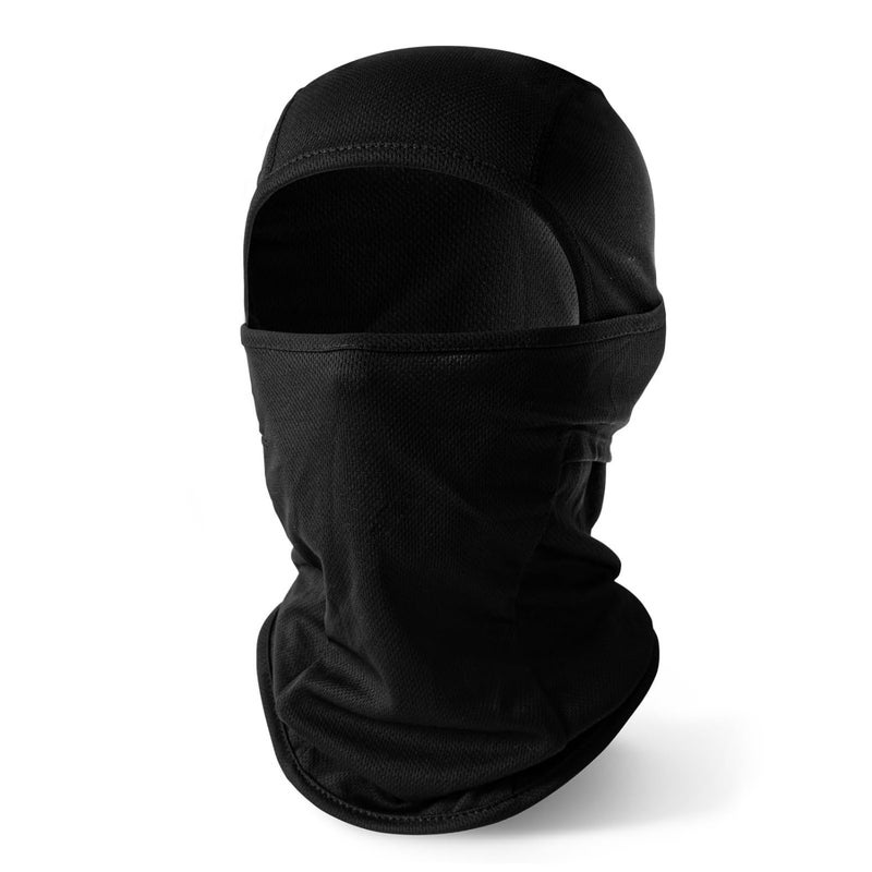Flavizo Black Balaclava for Men, Full Face Mask for Bikers, Helmet Cover for Bike, Riding, Outdoor Ski Sports, Breathable Windproof Protective Gear for Motorcycle Riders - Image 1