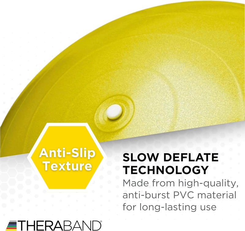 TheraBand Professional Series Yellow Exercise Ball - 45 cm Stability Ball for Athletes 4'7" to 5'0" Tall - Image 3