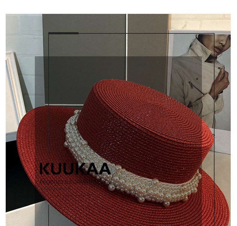 Winter Fedora Hat Women Removable Strap M Logo French  Hat - Image 2