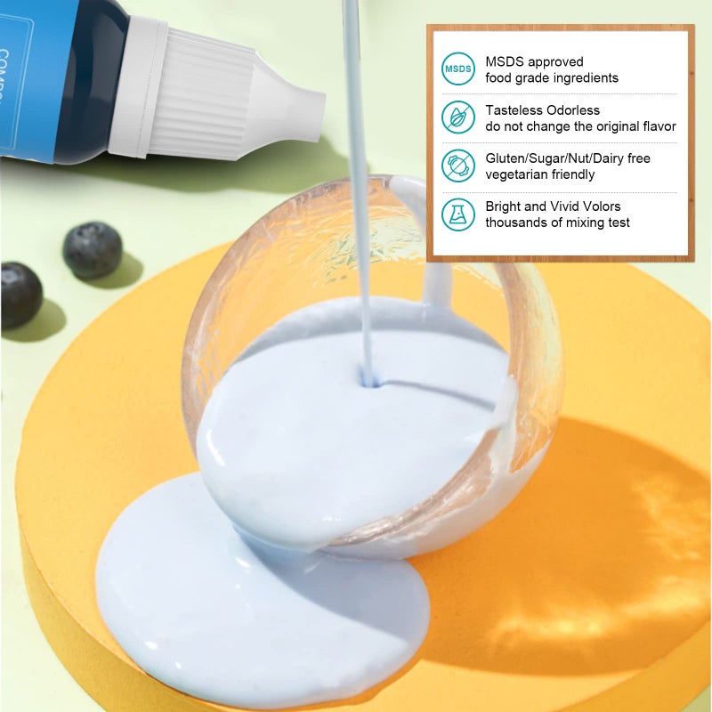 Colaele Food Coloring Liquid Easter Eggs Dye Set - 12 Color Food Grade Food Color Edible Neon Cake Food Colorant for Cake Decorating Icing Cookies Supplies Kit, Slime Coloring, Fondant, 0.35 Fl. oz/Bottles - Image 4