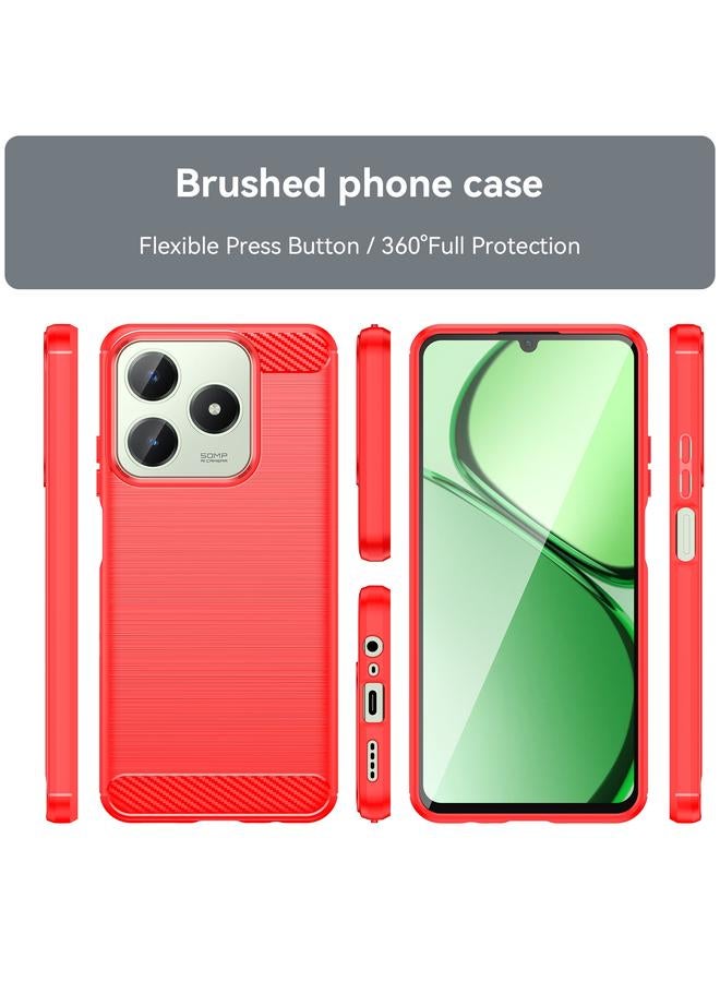 S-TOP Case For Realme C61 Carbon Fiber Brushed Texture TPU Phone Case - Image 2