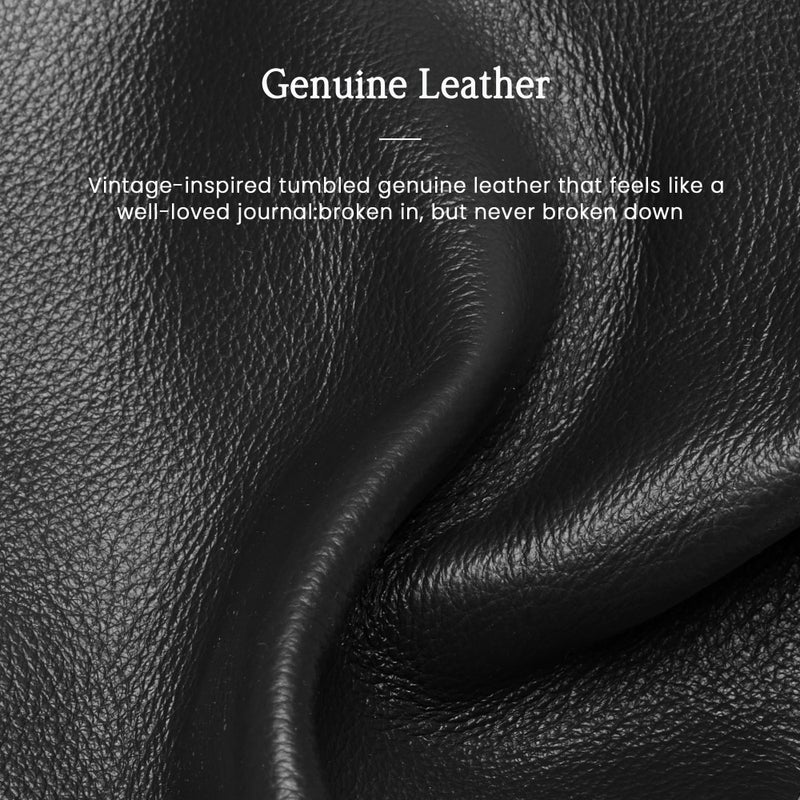 befen Leather Slouchy Hobo Bags for Women, Ultra Soft Full Grain Leather Large Tote Bag,Lightweight Tote Purses Foldable Black Shoulder Handbag, Oversized Hobo Bags for Women Work Travel - Image 3
