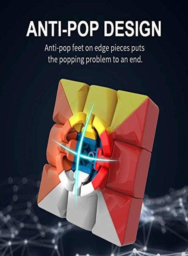 Creative Kids 3X3X3 Cube High Speed Stickerless Magic Puzzle Cube for Kids and Professionals | Magic Speedy Stress Buster Brainstorming Puzzle (Multicolor) - Image 5