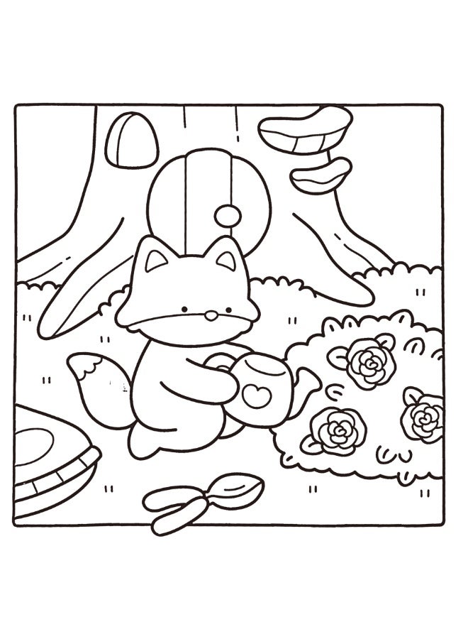 Little Friends Animal Coloring Book – 56 Pages for Kids, Teens & Adults – Relaxing and Fun Coloring Featuring Adorable Animal Designs for Stress Relief & Creative Expression(Little Friends) - Image 4