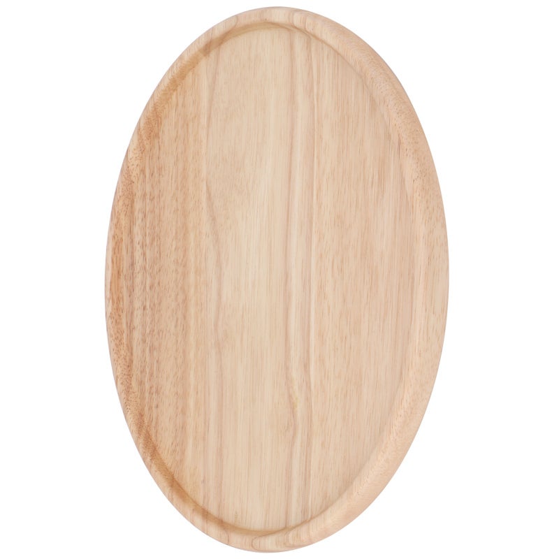 Wooden Pizza Plate: 1 Pc Unpainted Food Grade Wood, Non-toxic Eco-friendly, Multi-purpose Serving Tray - Smooth Polished Heat Resistant, Lightweight Durable Serving Dish for Home Restaurant Kitchen Us - Image 3