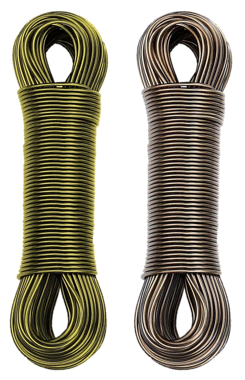 Metallic Coiled Wires Gold and Bronze Set of 2