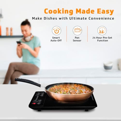 V-Guard VIC 2.0 BRE Induction Cooktop | 2000-Watt Electric Induction with up to 5 kV Surge Protection | 3-Year Coil Coverage by V-Guard | Push Button Control | Auto-Cut off | A-Grade Crystalline Glass - Image 4
