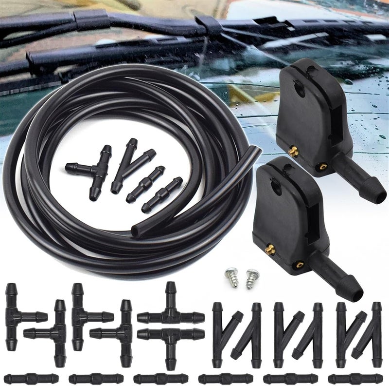 DEMULAX Universal Wiper Arm Washer Nozzle Spray Jet Hose - Image 2