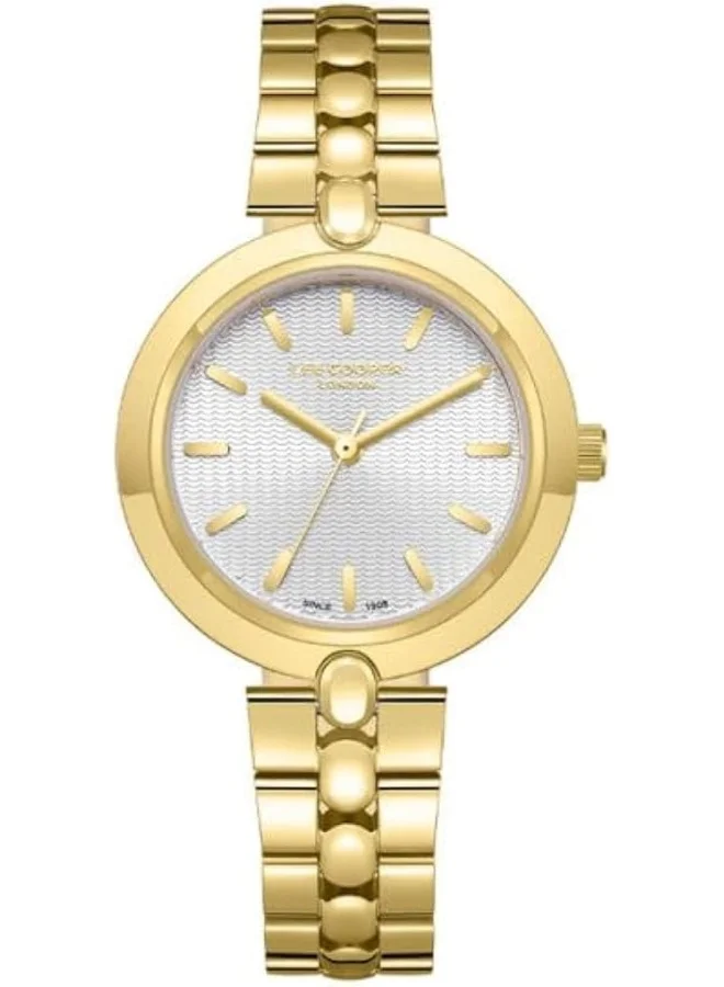 لي كوبر LEE COOPER Women's Watch, Analog Display and Metal Strap - LC08057.130, Gold