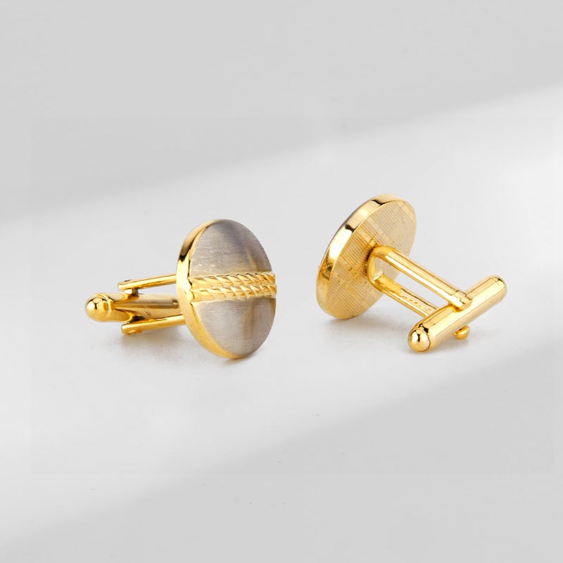 wynameleri UJOY Cufflinks Set Copper 4 Pairs in Gift Box Stylish Design - Image 5