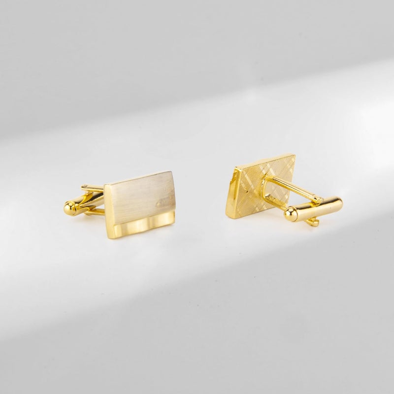 wynameleri UJOY Cufflinks Set Copper 4 Pairs in Gift Box Stylish Design - Image 4
