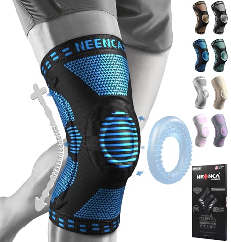 NEENCA Professional Knee Brace, Compression Knee Support with Patella Gel Pad & Side Stabilizers, Medical Knee Sleeve for Pain Relief, ACL,PCL, Meniscus, Injury Recovery, Arthritis, Sports, Workout... - Image 1