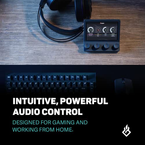 BEACN Mix - USB C Windows Audio Controller with a Beautiful 5” Color Display and 4 Smooth Push-Button encoders for Streaming, Gaming, Podcasting, and Work from Home Applications (Dark) - Image 3