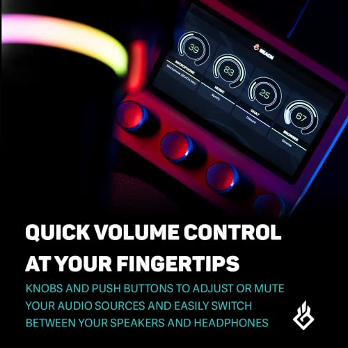 BEACN Mix - USB C Windows Audio Controller with a Beautiful 5” Color Display and 4 Smooth Push-Button encoders for Streaming, Gaming, Podcasting, and Work from Home Applications (Dark) - Image 5