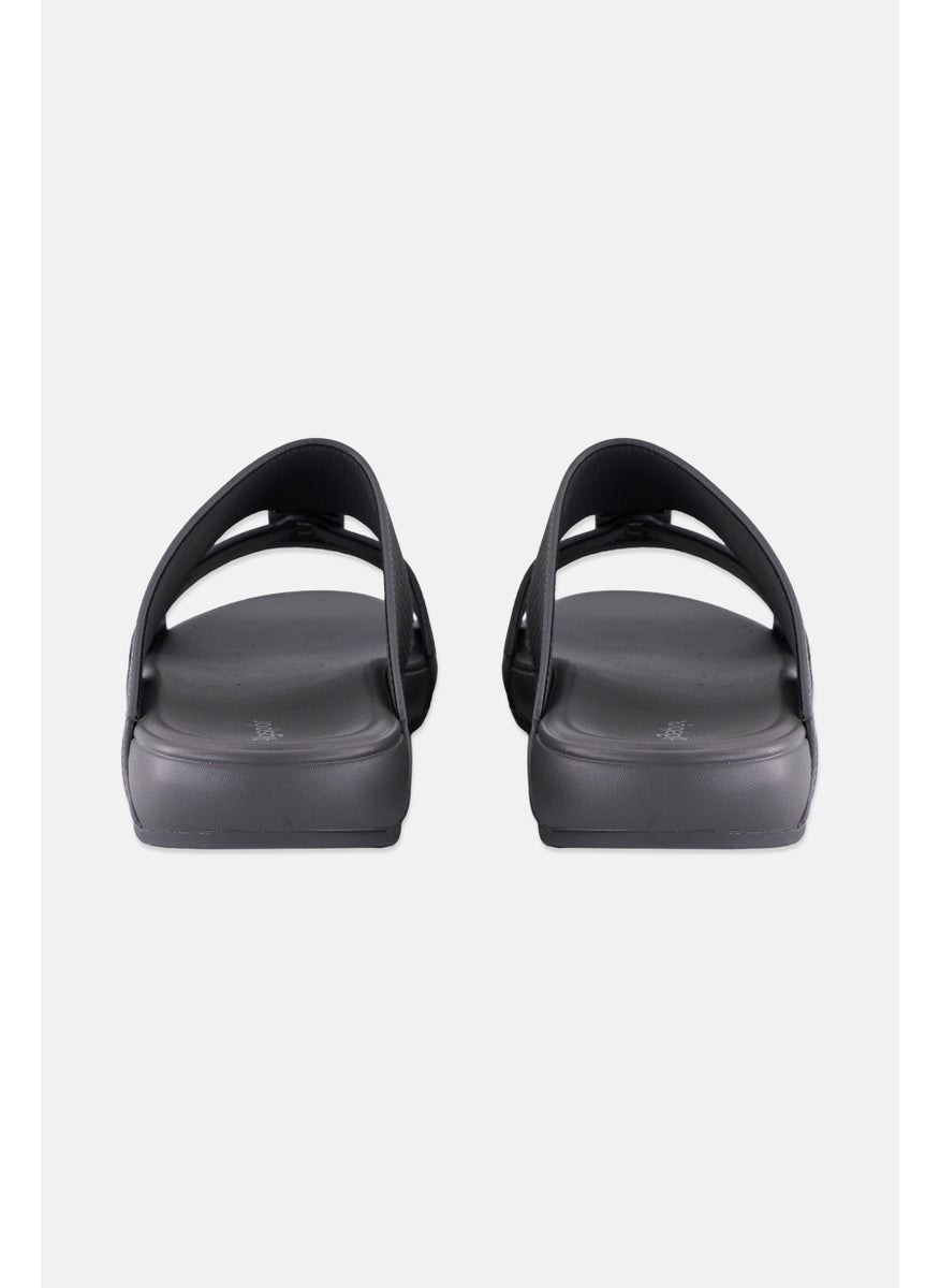 Algspar Men Slip On Arabic Sandals, Dark Grey  - Image 2