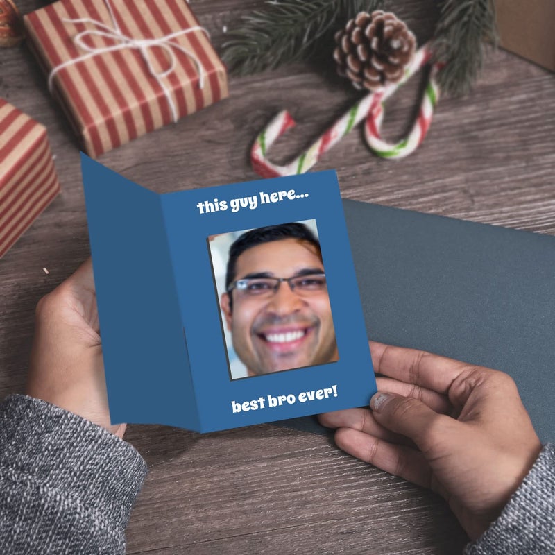 exciting Lives بطاقة مرآة لأروع أخ - هدية لراخا باندان، عيد ميلاد - للأخ، ابن العم، بهيا - قطعة واحدة - Image 4