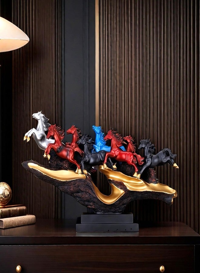 SHTWX 14 Inch Chinese Feng Shui Running Horses Statue Sculpture Frgurines Good Lucky Gift for FengShui Lover Desktop Display Decorative Decoration - Image 5