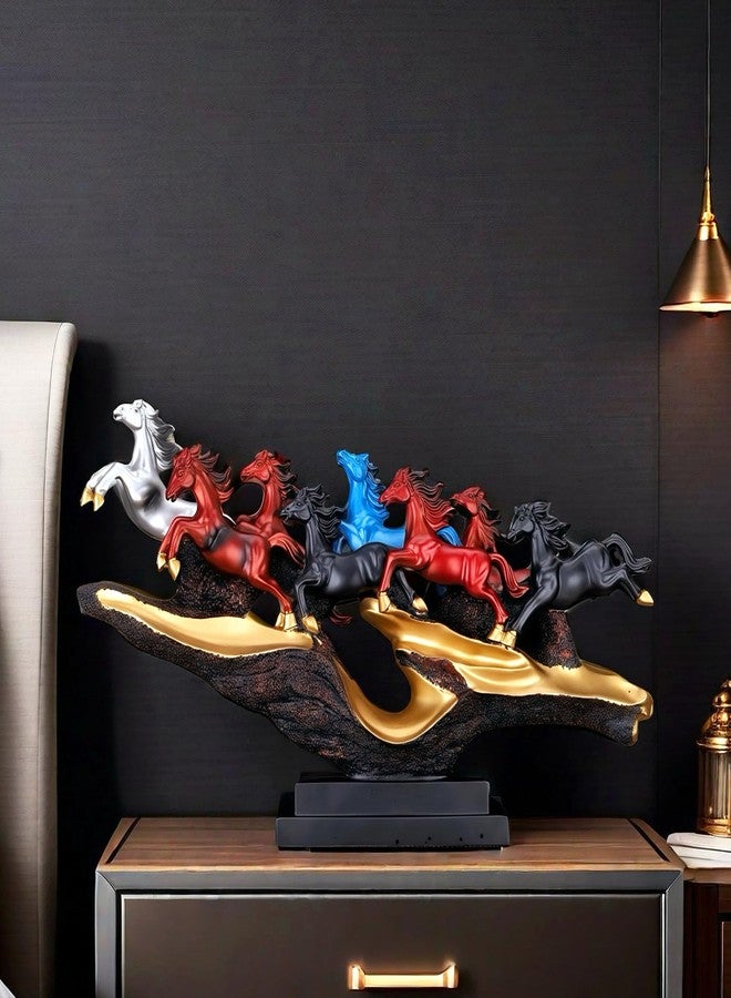 SHTWX 14 Inch Chinese Feng Shui Running Horses Statue Sculpture Frgurines Good Lucky Gift for FengShui Lover Desktop Display Decorative Decoration - Image 4