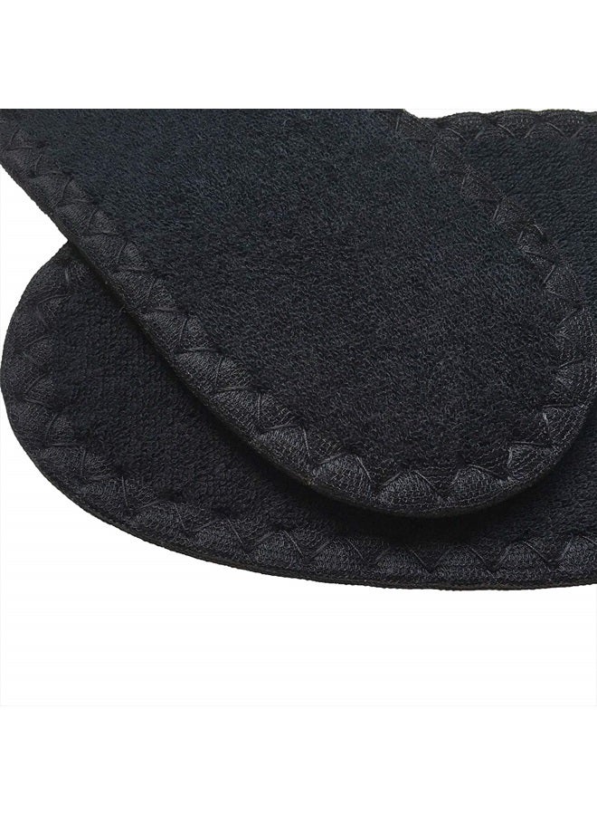 Happystep Cotton Terry Cloth Insoles, Barefoot Shoe Inserts, Sweat Absorption, Odor Control, Moisture-Wicking, Washable and Reusable, Zero Drop Shoe Insoles, 1 Pair Black and 1 Pair White (Women 8) - Image 3