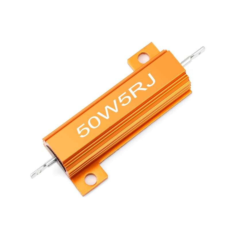 CHANZON 2pcs Wirewound Aluminum Shell Resistor 5 Ω ohm 50W ±5% Tolerance 5R Rohs Certified - Image 4
