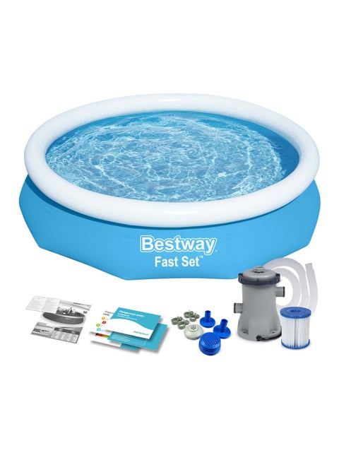 BESTWAY FAST SET POOL SET+ FILTER PUMP 2.44M X 61CM 26-57450