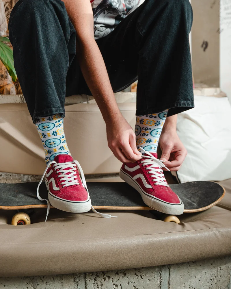 اف ان ال White Tiles Socks
