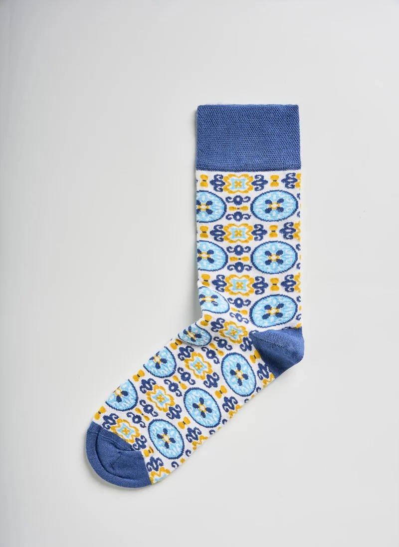 FNL White Tiles Socks