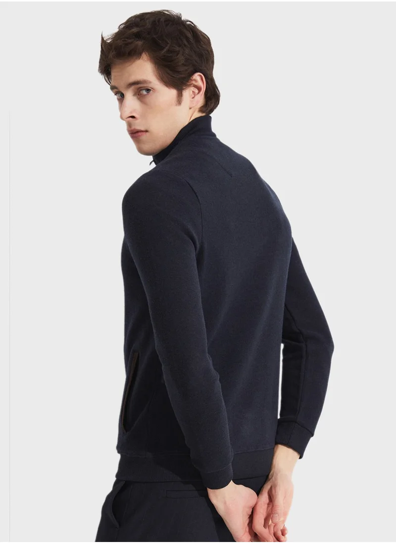 جون Essentail Half Zipper Sweatshirt