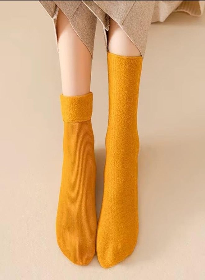 Diamond Craft Winter Warm Woolen Snow Socks For Kids Toddlers Fuzzy Fur Velvet Socks Ankle Length - Stretchable Free Size - Pack of 3 (IN, Age, 2 Years, 5 Years, 3) - Image 5
