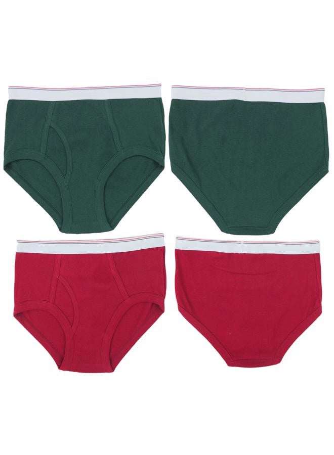 ToBeInStyle Men's Pack of 6 White Waistband Brief Underwear - Assorted - Medium - Image 4