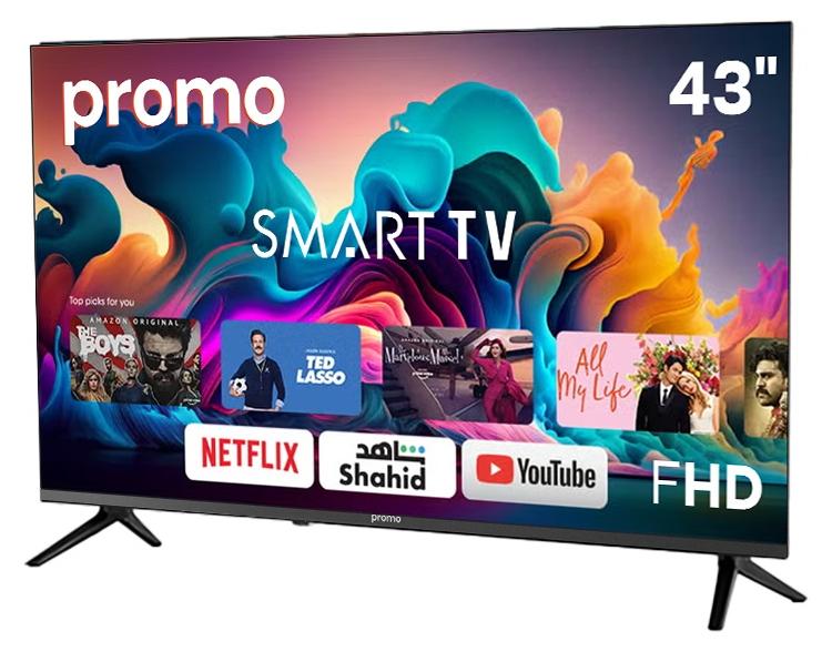 PROMO 43-Inch FHD Smart LED TV – 43‑PA6000, Android Smart TV, HDMI & USB