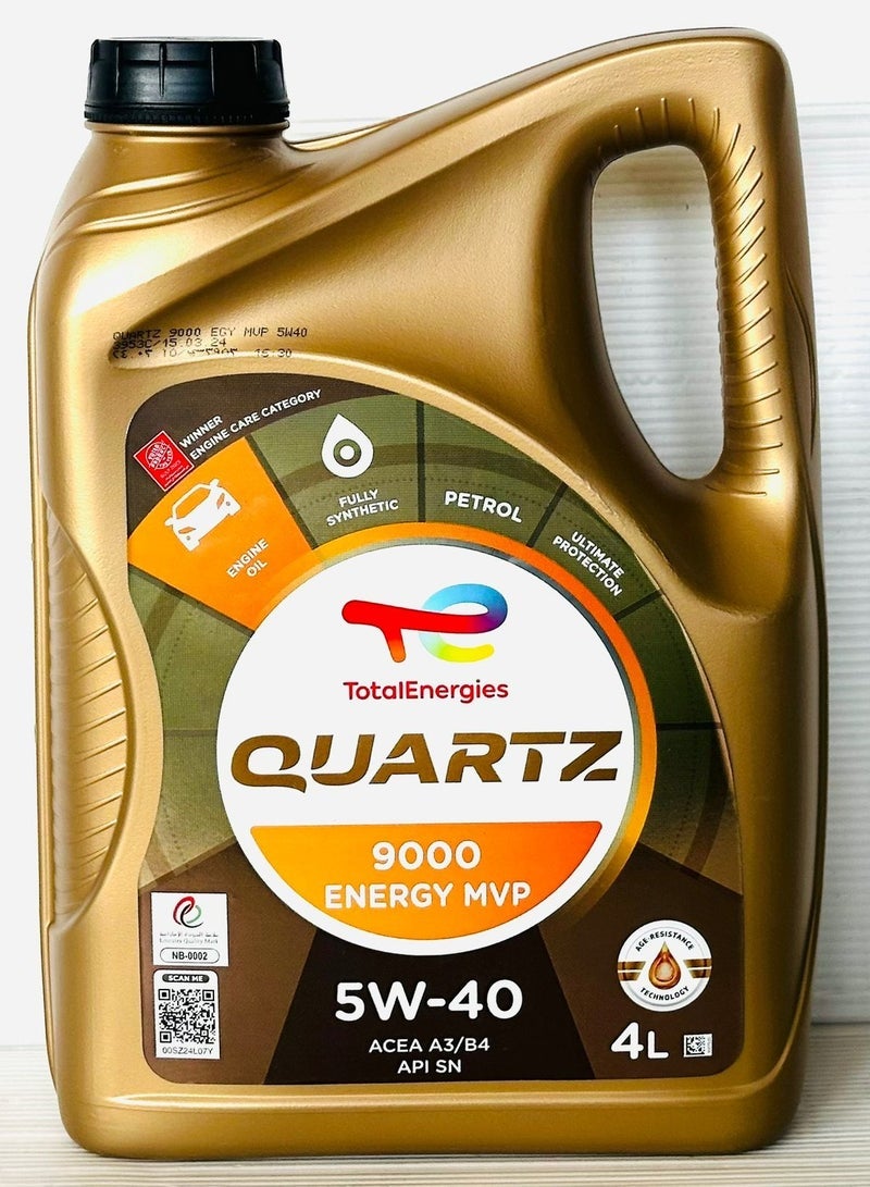 TOTAL Quartz 9000 Energy 5W40 Fully Synthetic Engine Oil 4Ltr - Image 3