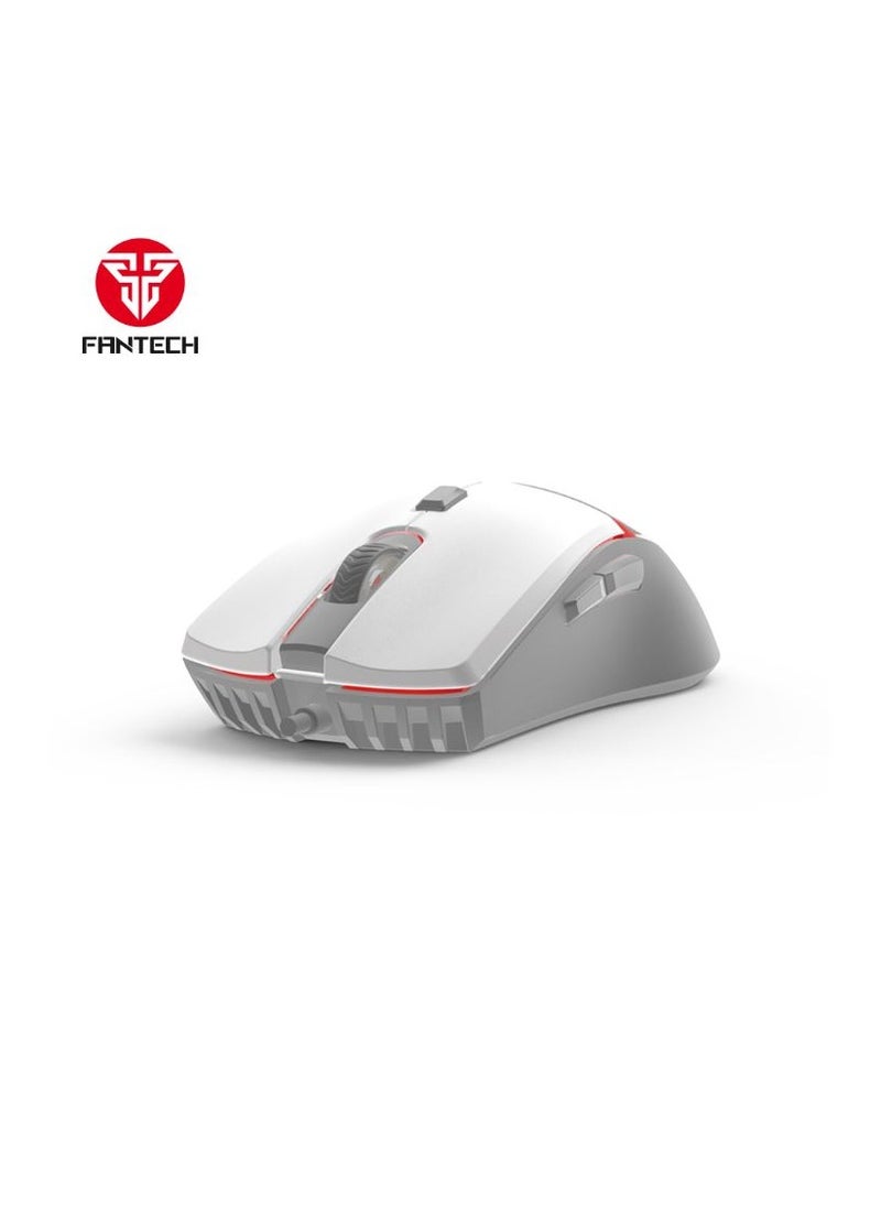 FANTECH Wired Gaming Mouse Lightweight-8000 DPI Optical Computer Mouse,4 RGB Backlit Modes, 6 programmable Buttons , Ergonomic Gamer Laptop PC Mice (White)  - Image 3