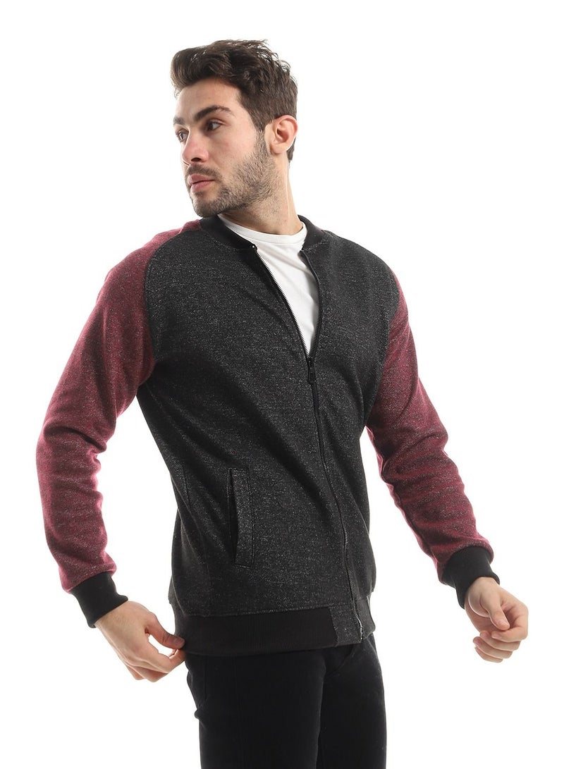 Caesar Mens sweat shirt With Zipper  - Image 3