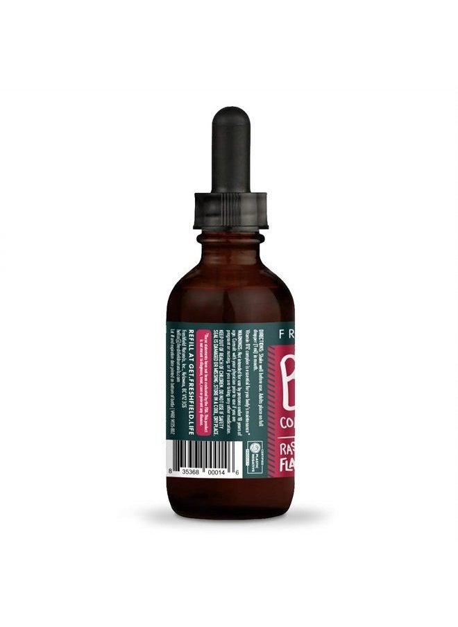Freshfield Naturals - Freshfield B12 Complex Drops, Vitamin B Complex, Vegan Friendly: 1200 mcg of B12 Methylcobalamin | Liquid for Best Absorption | Blend of 5 B Vitamins | Supports Energy, Mood and Heart Health - Image 1