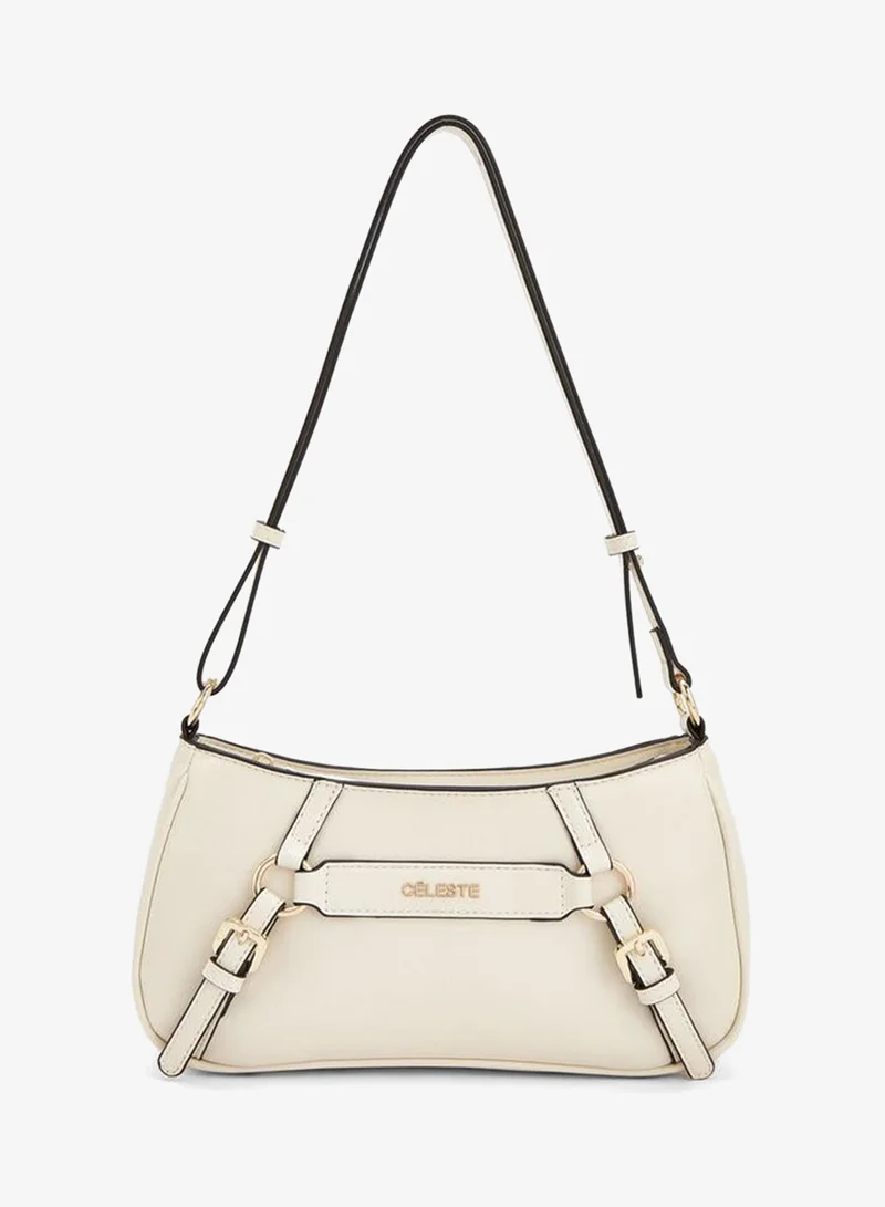 Celeste Buckle Detail Crossbody Bag With Adjustable Strap