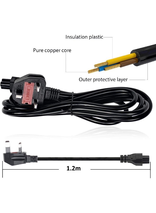 Melfi 1.2M Uk Plug Electric Power Cord 13A With 3Pin Connector Power Supply Lead Extension Cable - Image 2