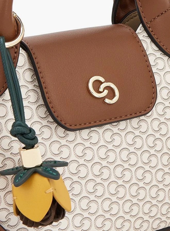Celeste BEIGE Monogram Print Tote Bag With Pouch for Women | Best Price UAE