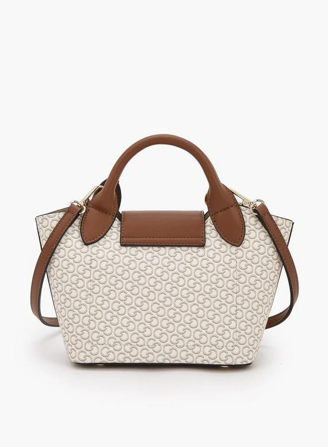 Celeste BEIGE Monogram Print Tote Bag With Pouch for Women | Best Price UAE