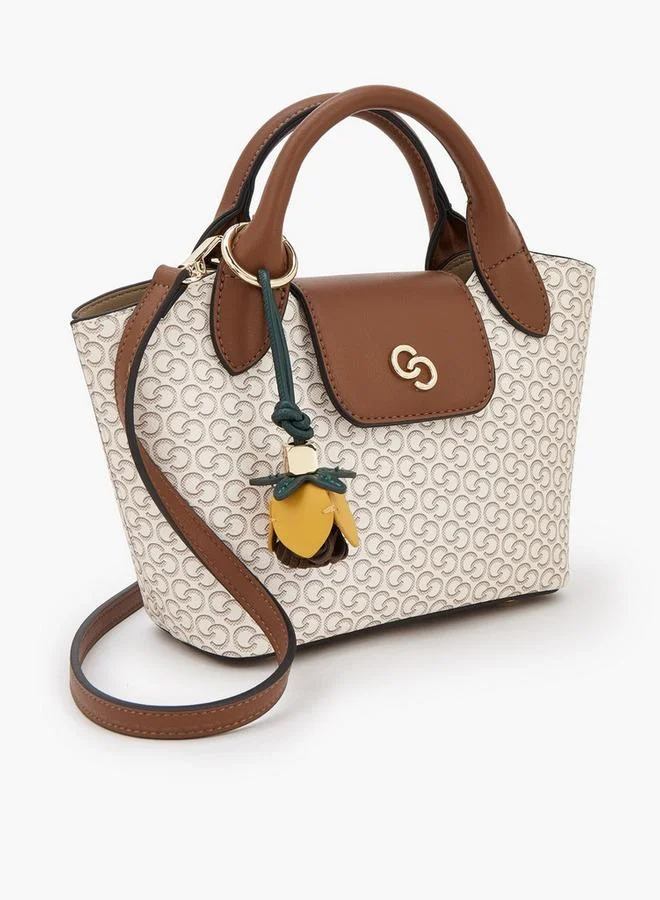 Celeste BEIGE Monogram Print Tote Bag With Pouch for Women | Best Price UAE