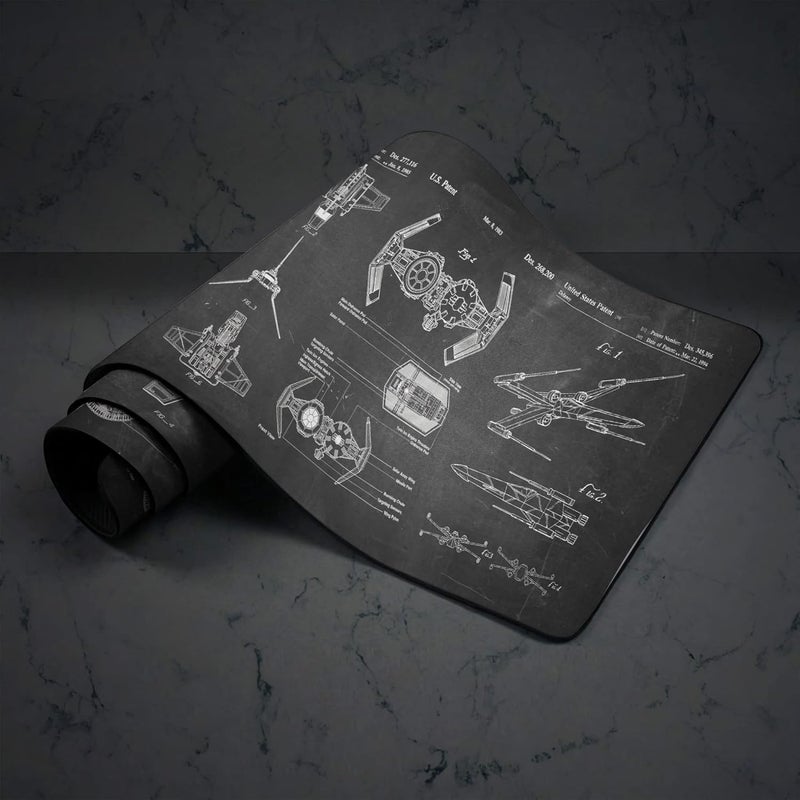 Designfullprint Spaceship Space Mouse mat, Sci-fi Control Console Display Desk Mat, Large Mouse pad for Desk, Gamer Mouse pad, Laptop Pad Mat, Gaming Accessories, Computer Accessories, Gaming Room Decor, SciFi Gift - Image 3