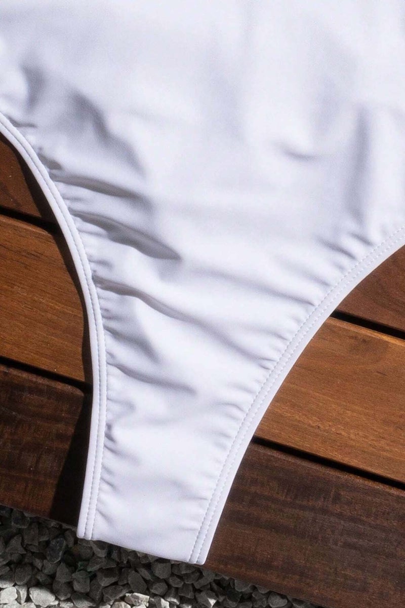 Angelsin V Neck Backless Brazilian Cut Swimsuit  - Image 3
