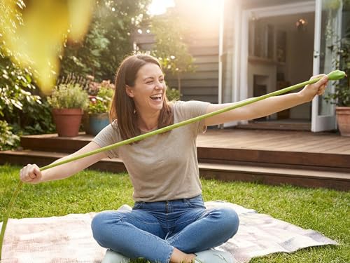 BOHS Stretchy Rubber Green Snake Soft Stretchy and Long Easy Camouflage Prank Toy Scary Fake Lifelike Animal Model 130 CM 42 Feet - Image 5